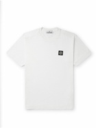 Stone Island - Logo-Appliquéd Cotton-Jersey T-Shirt - White