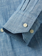 Peter Millar - Cotton-Chambray Shirt - Blue