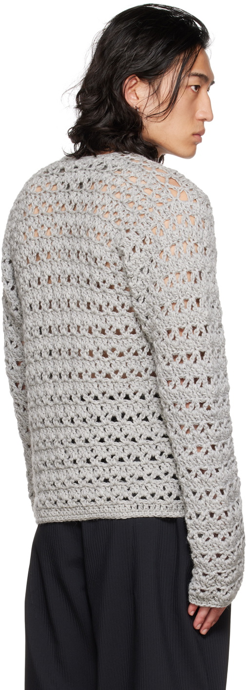 Kiko Kostadinov Gray Cruma Cardigan Kiko Kostadinov