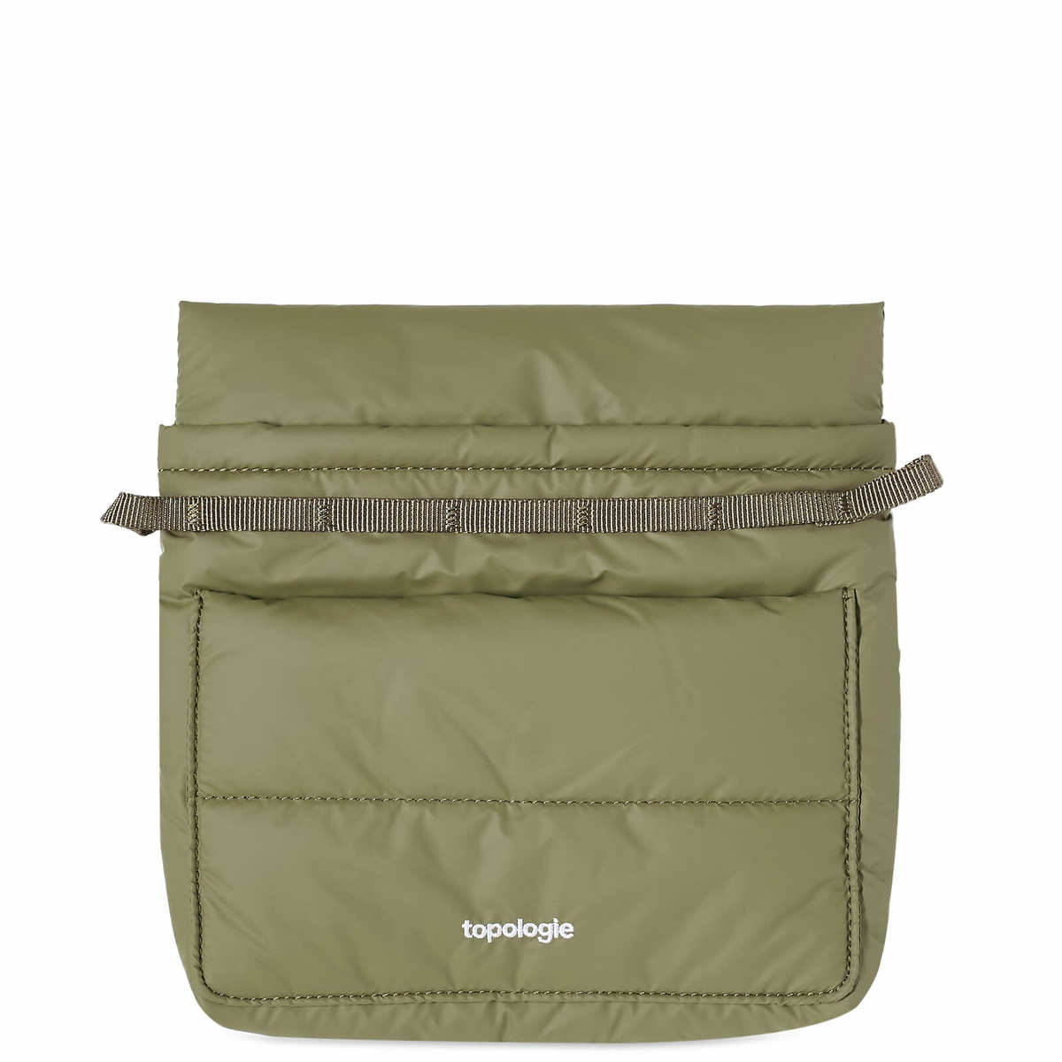 Topologie Musette Mini Bag in Army Green Puffer Topologie