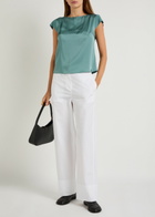 Herno Crepe de Chine top Blue