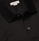ALEXANDER MCQUEEN - Logo-Appliquéd Mercerised Cotton-Jersey Polo Shirt - Black