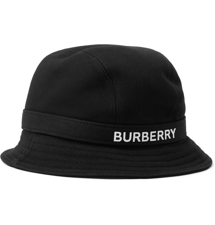 Photo: Burberry - Logo-Print Cotton-Jersey Bucket Hat - Black