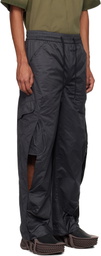 NAMESAKE Black Rod Warm Up Cargo Pants