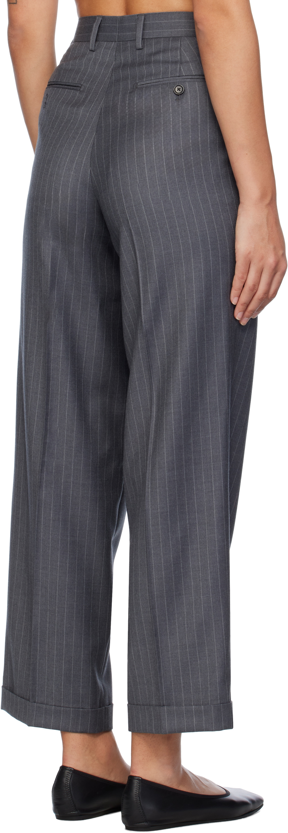 Carter Young Gray Pleated Trousers