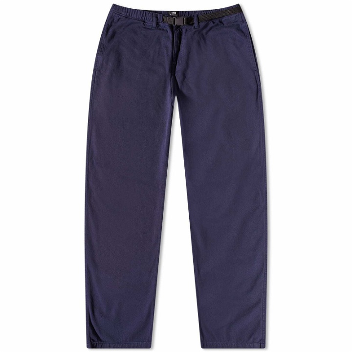 Photo: Edwin Men's Beta Belted Pant in Maritime Blue