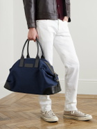 Orlebar Brown - The Weekend Away Leather-Trimmed Cotton-Canvas Duffle Bag