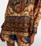Zimmermann Aster printed silk shirt