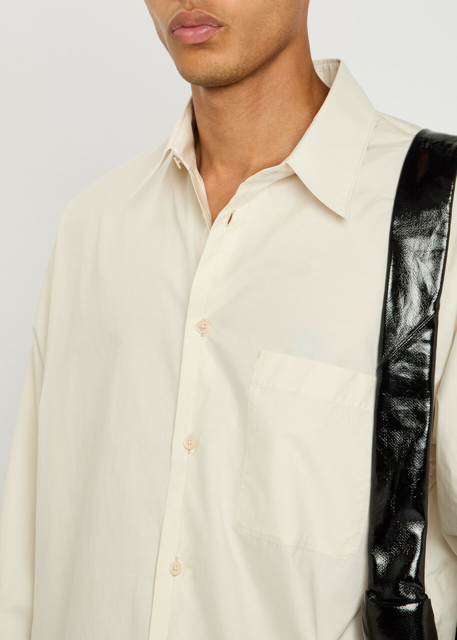 Lemaire Cotton and Silk-blend Shirt Cream