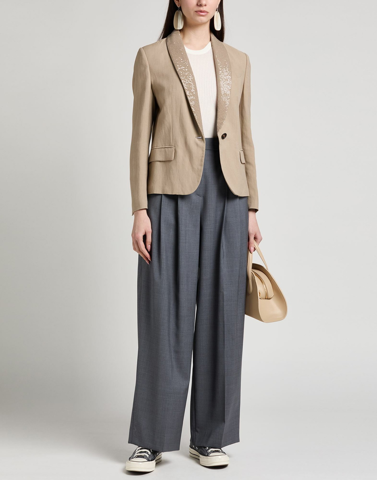 Brunello Cucinelli Womens Blazer in Khaki