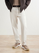 Berluti - Shadow Leather-Trimmed Stretch-Cashmere Sneakers - Neutrals