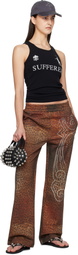 Praying Brown Cheetah Rhinestone Lounge Pants
