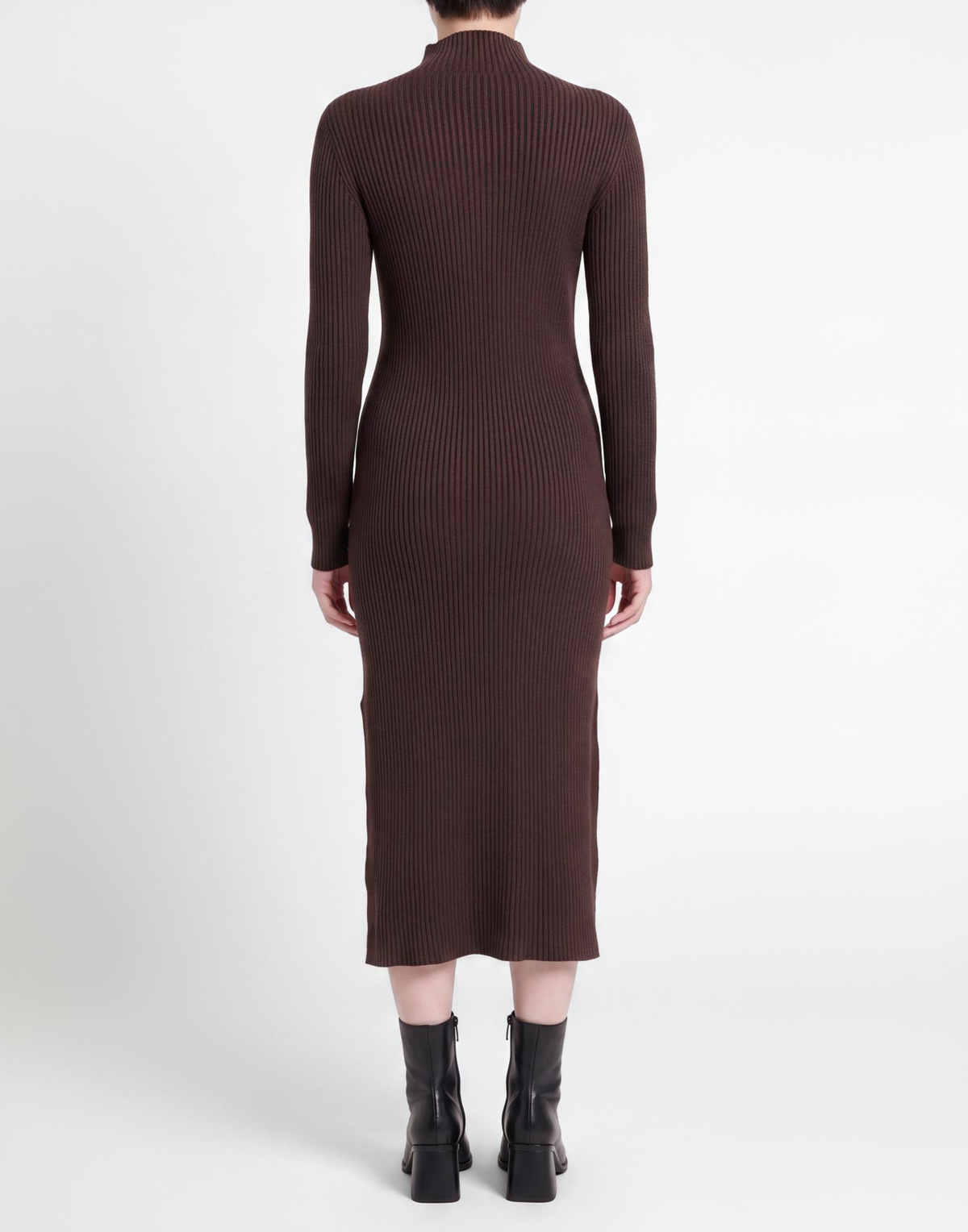 Berna Womens Midi dress in Brown