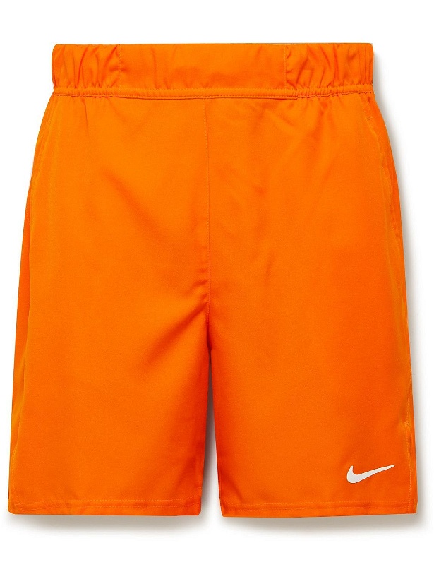 Photo: Nike Tennis - NikeCourt Victory Straight-Leg Dri-FIT Tennis Shorts - Orange