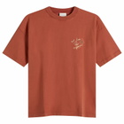 Drôle de Monsieur Men's Esquisse Slogan T-shirt in Red