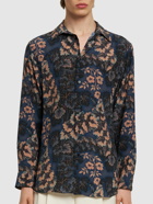 ETRO - Floral Silk Long Sleeve Shirt