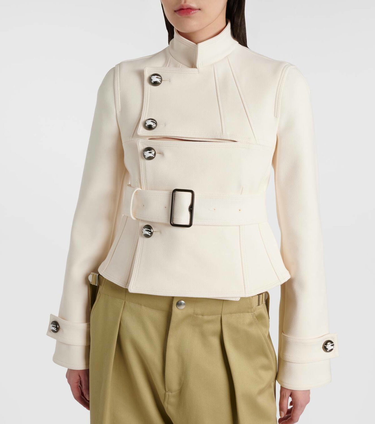 Burberry Belted cutout jacket