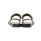 Giuseppe Zanotti Black and Gold Chain Sandals