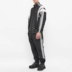 Balenciaga Men's All Over Logo Crew Knit in Black/White