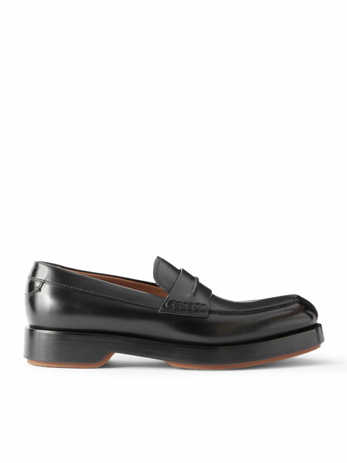 Zegna - Udine Leather Penny Loafers - Black