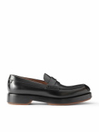 Zegna - Udine Leather Penny Loafers - Black