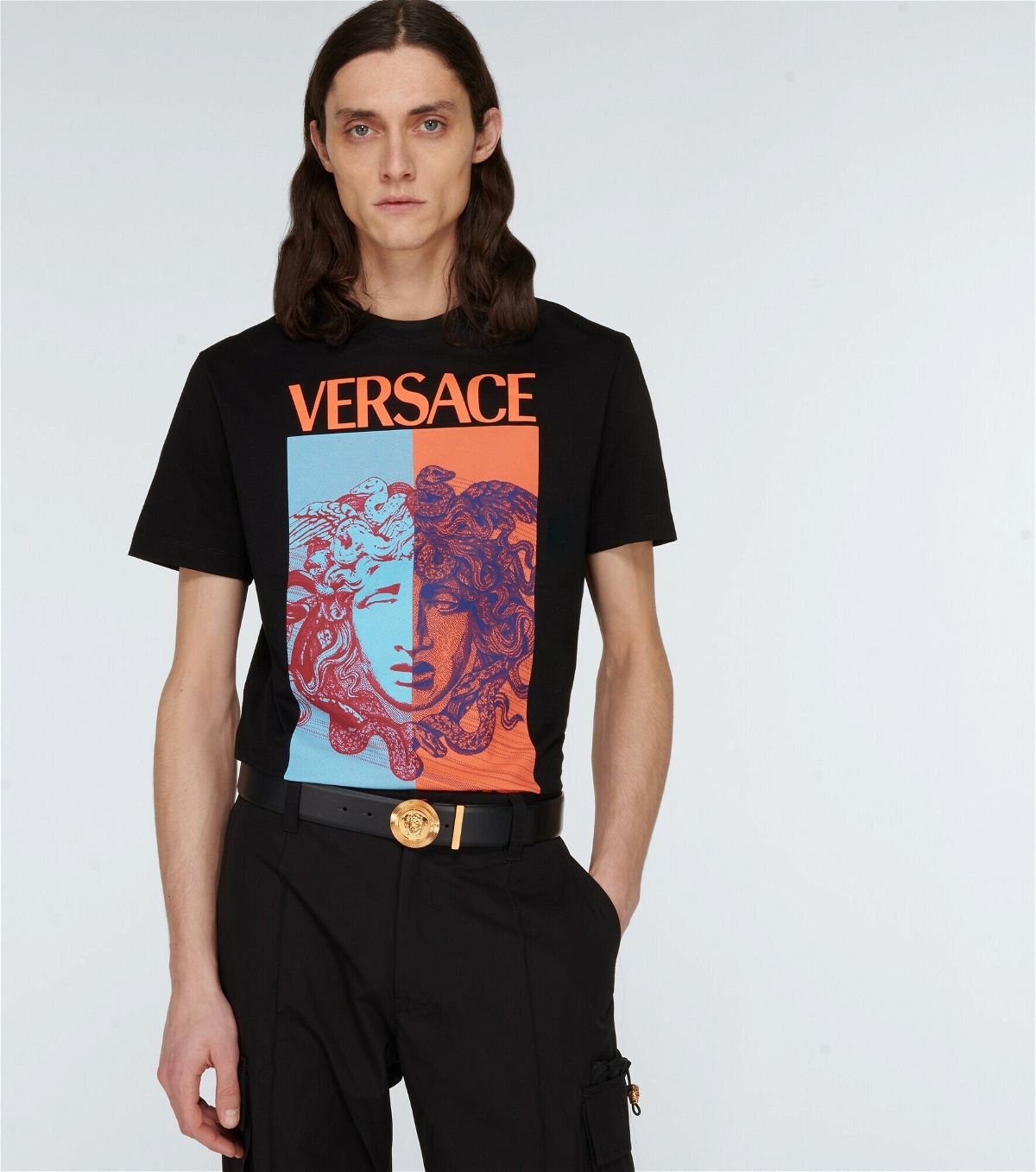 Versace - Medusa Biggie leather belt Versace