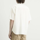 Danton Men's Seersucker Short Sleeve Shirt in Off-White