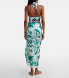 Heidi Klein Kos paisley cotton and silk beach cover-up
