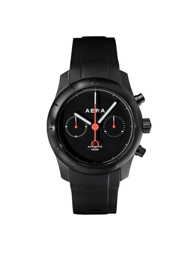 Photo: Aera - C-1 Chrono Automatic Chronograph Stainless Steel and Scuba Watch, Ref. C-1 Shadow