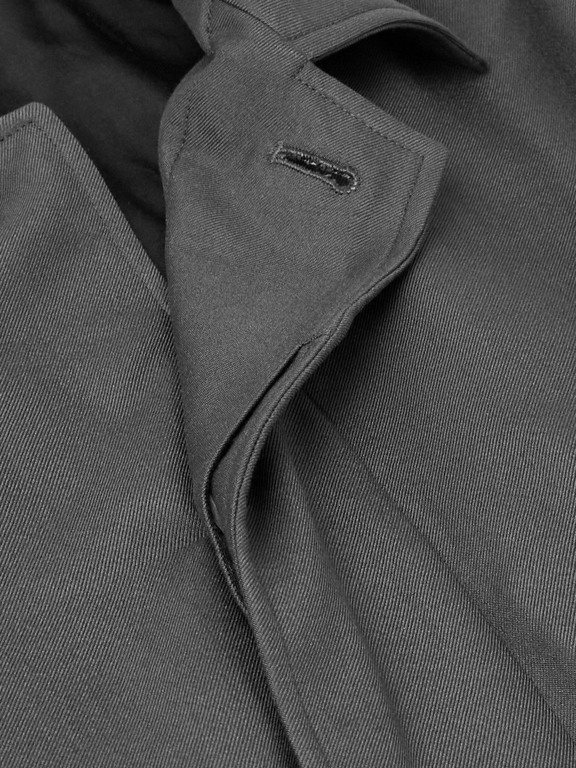 ATON - Padded Silk-Twill Jacket - Gray