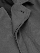 ATON - Padded Silk-Twill Jacket - Gray