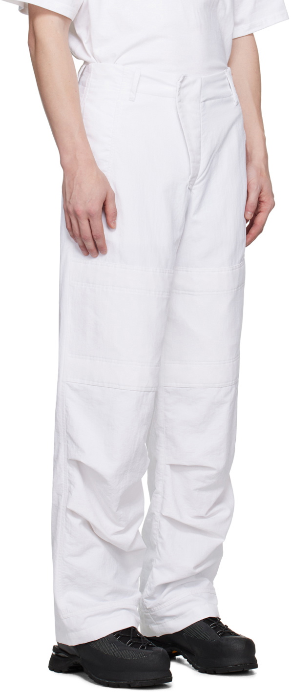 BRYAN JIMENÈZ White Paneled Trousers
