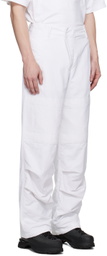 BRYAN JIMENÈZ White Paneled Trousers