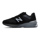 New Balance Black and Silver US Made 990 v5 Sneakers