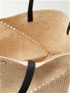 LOEWE - Paula’s Ibiza Puzzle Fold Large Leather-Trimmed Raffia Tote Bag