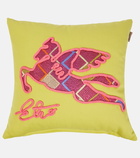 Etro - Pegaso embroidered cotton cushion