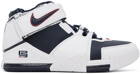 Nike Navy & White Zoom LeBron 2 Sneakers
