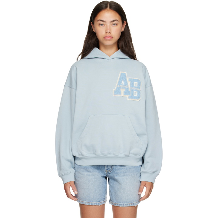 Photo: ANINE BING Blue Harvey Hoodie