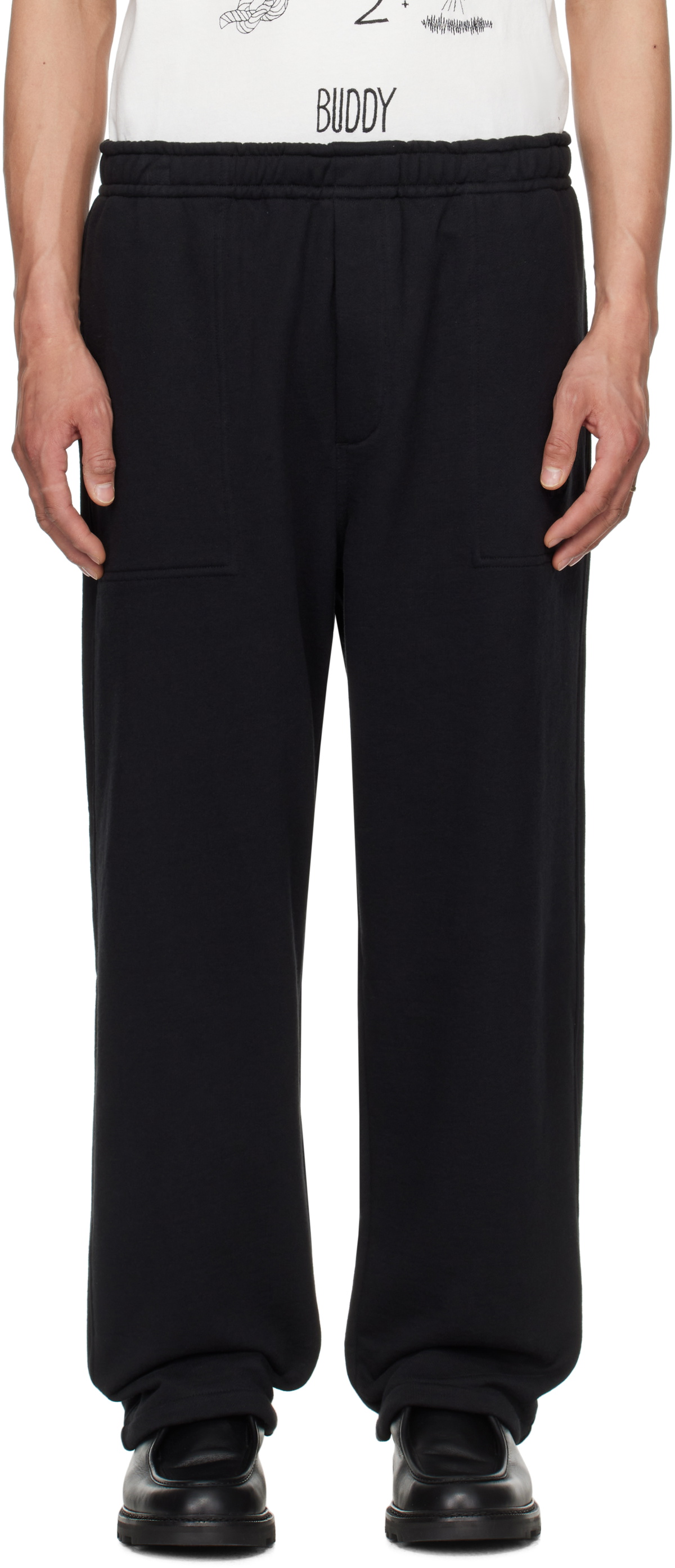 Bode Black Sideline Sweatpants