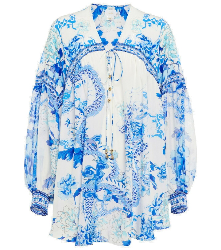 Photo: Camilla Printed silk blouse