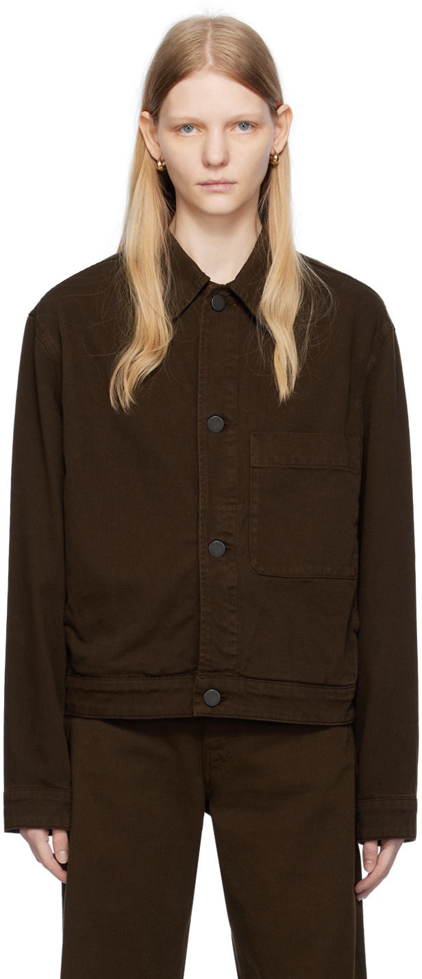 LEMAIRE Brown Boxy Denim Jacket Lemaire
