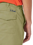 MC2 Saint Barth Man Military Green Bermuda With Side Pockets