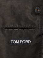 TOM FORD - Double-Breasted Polka-Dot Satin-Jacquard Tuxedo Jacket - Brown