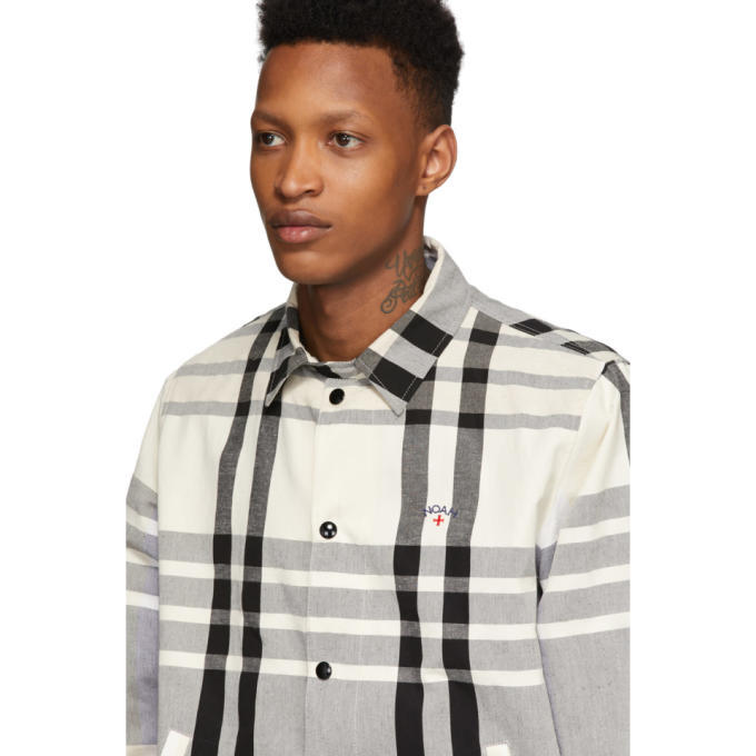 Noah NYC Black and White Madras Jacket Noah NYC
