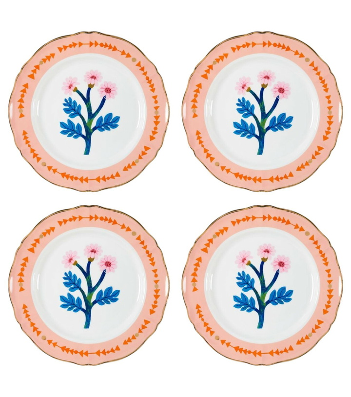 Photo: Bitossi Botanica set of 4 porcelain dinner plates