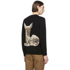 Burberry Black Fawn Crewneck Sweater