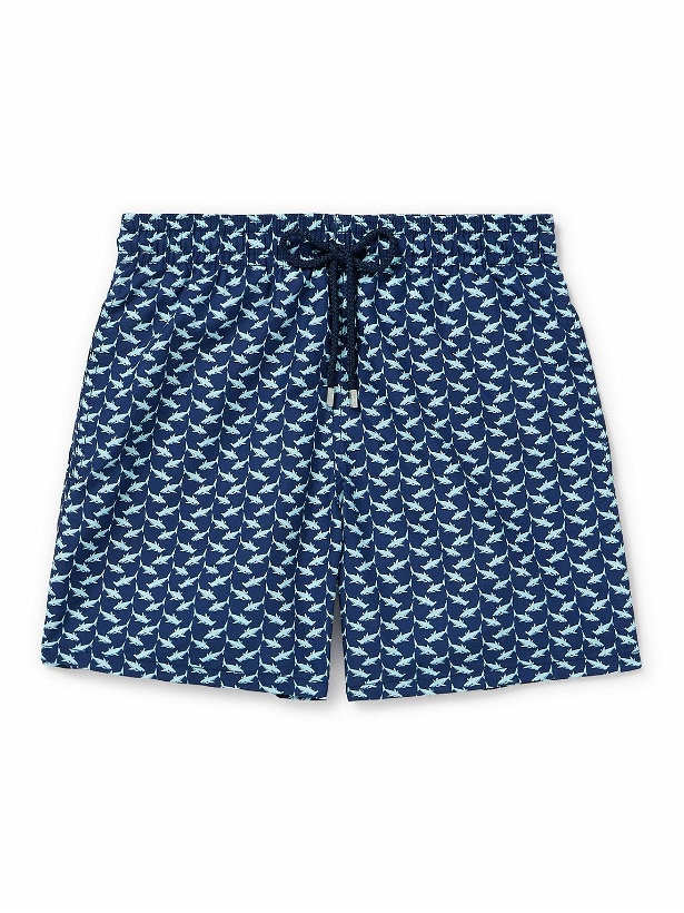 Photo: Vilebrequin - Moorea Straight-Leg Mid-Length Printed ECONYL® Swim Shorts - Blue