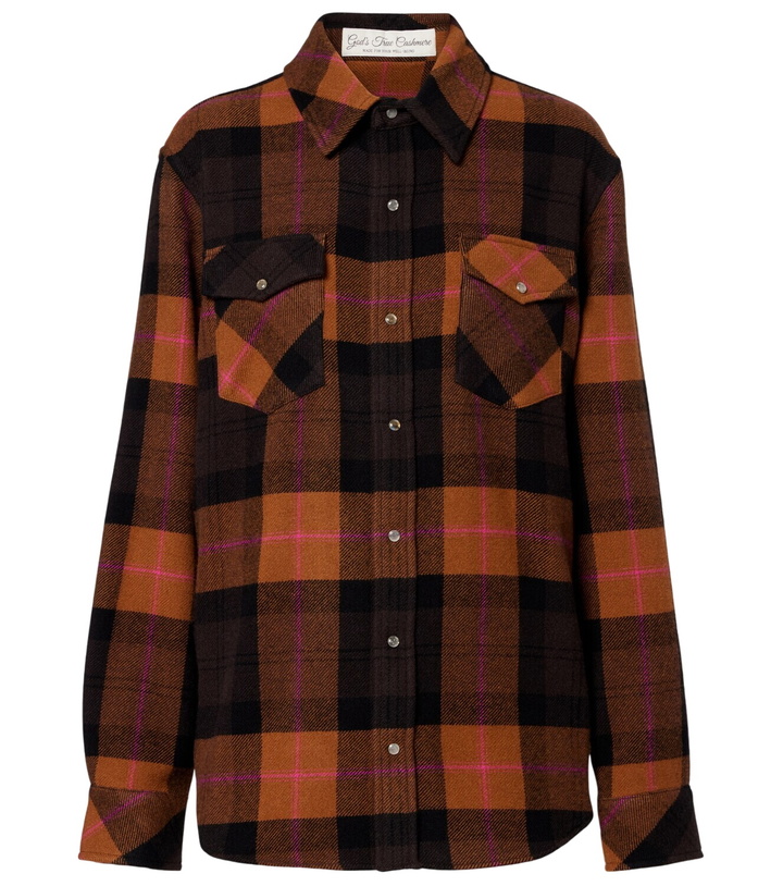 Photo: God's True Cashmere Checked cashmere shirt