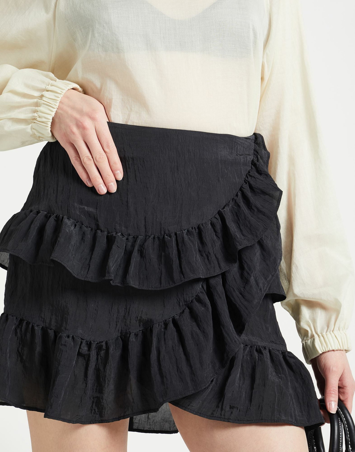 Maje Womens Mini skirt in Black