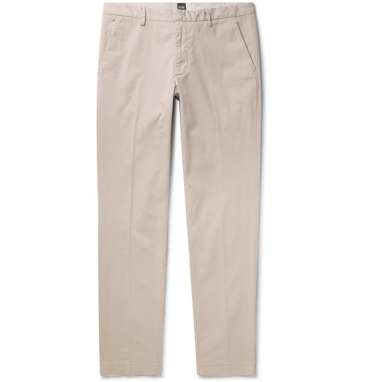 HUGO - Relaxed-fit trousers in soft twill